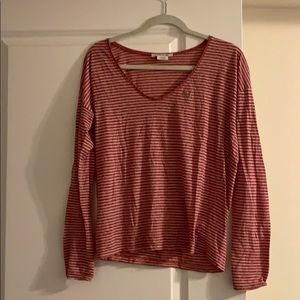 COPY - Long sleeve striped Lacoste tee